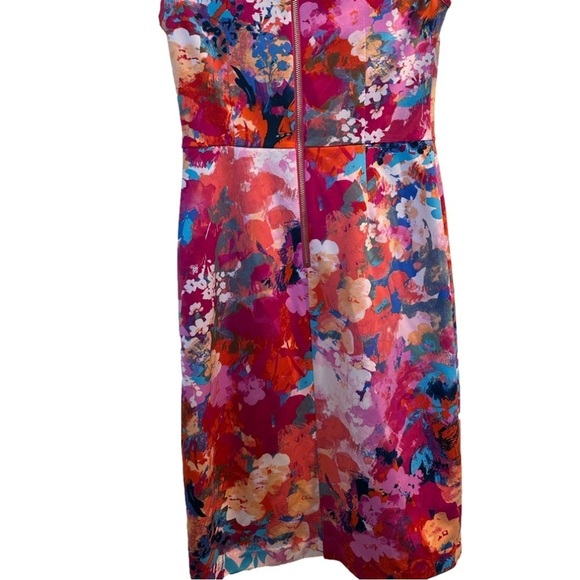 INC Flower Dress with flowers print all around in 2 - Picture 4 of 5